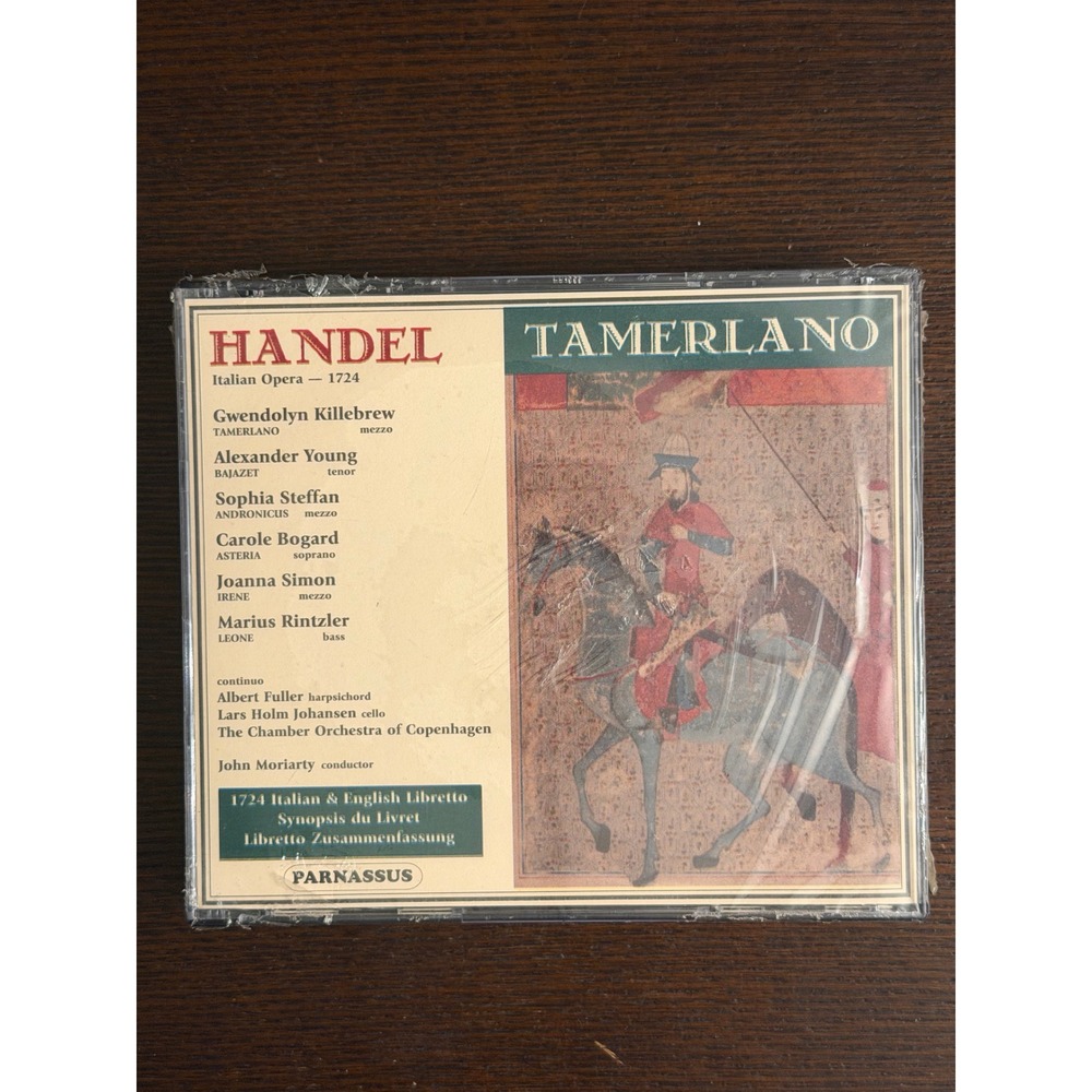 Handel Tamerlano Italian Opera 3 CD Box Set Parnassus Records New Sealed